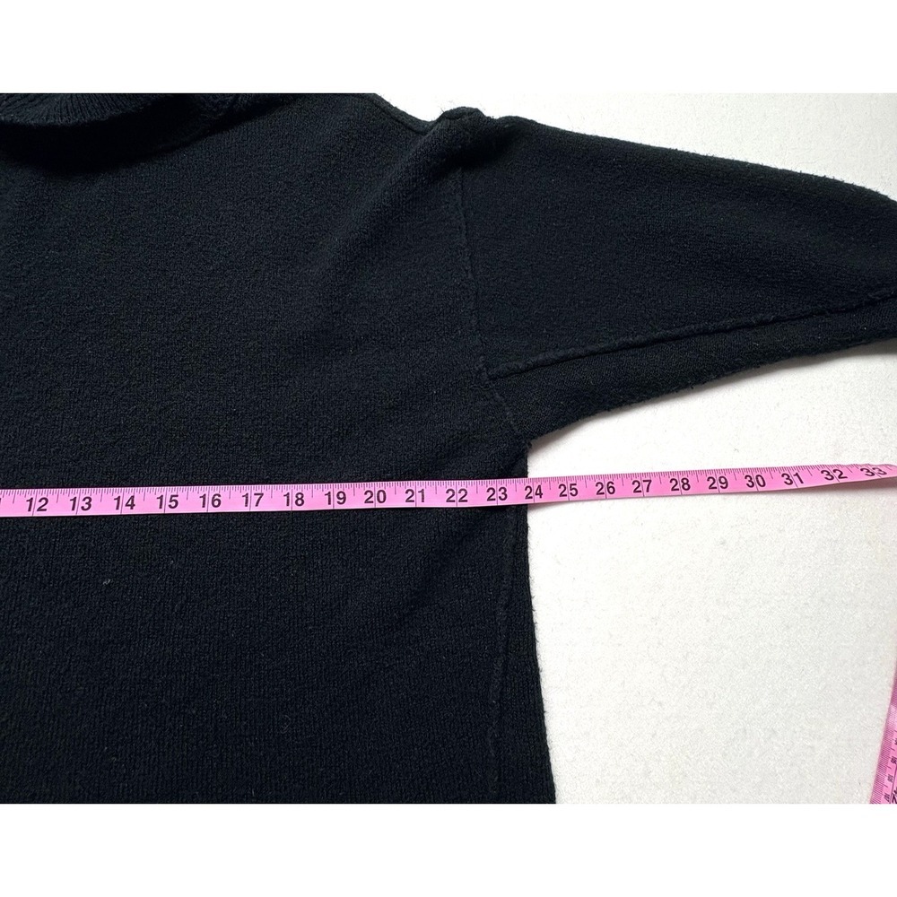FREE PEOPLE Women Turtleneck Oversized Long Sleeve Sweater Sz XS Black 55-7 - Picture 9 of 14